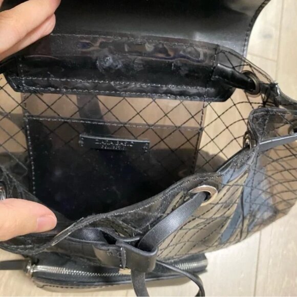 Zara Leather Effect Vinyl Backpack - Picture 3 of 6